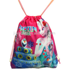 sac à dos fantaisie de polyester du sac 210D de cordon pour des enfants, sac de gymnastique